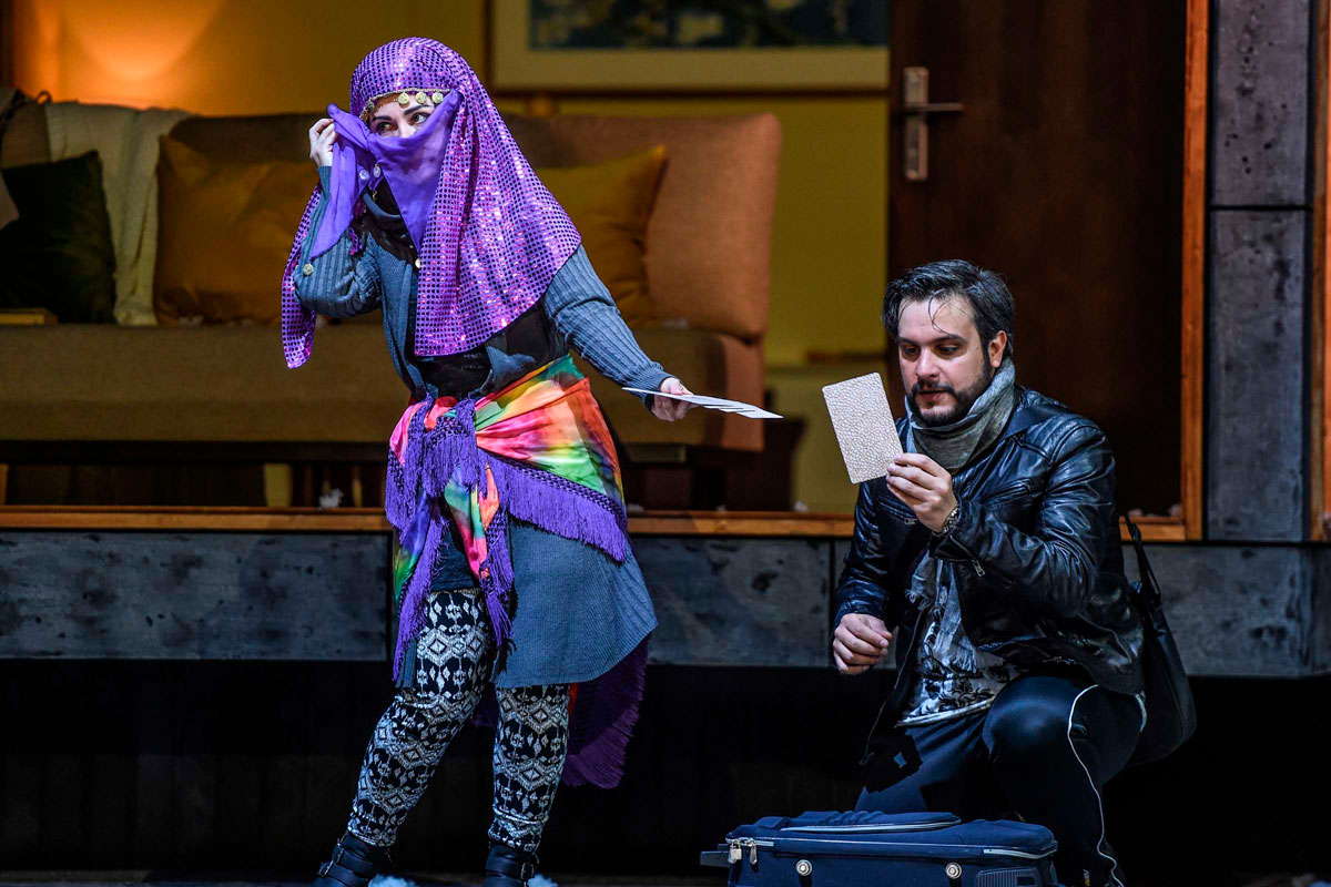 Il Turco in italia - Selim - Zürich Opernhaus 2019 with Rebeca Olvera / Photo: Hans Joerg Michel